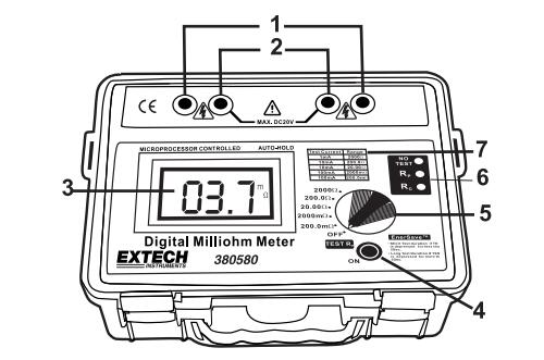 EXTECH 380580电池供电毫欧表